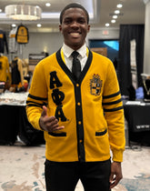 Alpha Gold Fleece Cardigan